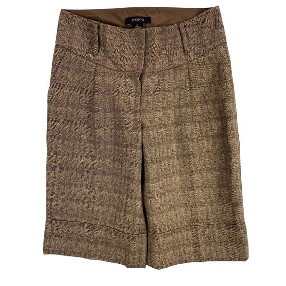 Arden B Pants - Arden B Wool Blend Mid Rise Cuffed Gaucho
